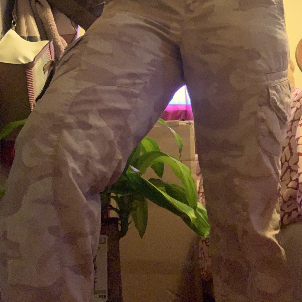 Ralph Lauren camouflaged scrunched legged pants khaki